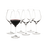 Collection de verres à cabernet par Holmegaard