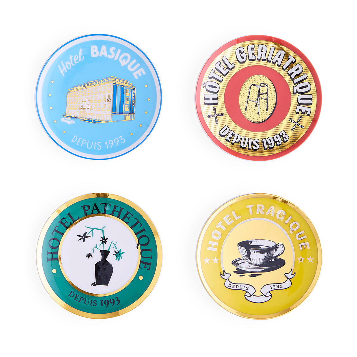 Hôtel De Rêve Coasters by Jonathan Adler