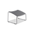 Houe CLICK Footrest in muted white, a modern seating accessory with a sleek design and sturdy build.