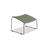 Houe CLICK Footrest in muted white, a stylish seating accessory with a modern design for comfortable support.
