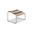Houe CLICK Footrest in muted white, a modern seating accessory with a sleek design and sturdy construction.