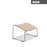 Muted white CLICK Footrest by Houe, a modern seating accessory with a sleek design and comfortable foot support.