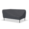 Houe LEVEL2 Cover for seating ottoman, made of durable fabric, shown on a modern outdoor seating piece.