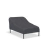 Houe LEVEL2 Cover for seating ottoman, weather-resistant fabric in neutral color, designed to protect and extend outdoor furniture life.