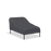Houe LEVEL2 Cover for seating ottoman, weather-resistant fabric in neutral color, designed to protect and extend outdoor furniture life.