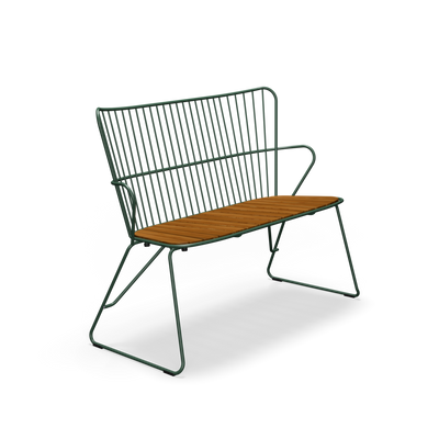 White PAON Bench by Houe, modern seating with sleek design, ideal for indoor or outdoor use, made by Houe.