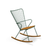 White PAON rocking chair by Houe, a stylish seating option with a curved wooden frame and comfortable design.
