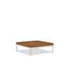 Houe LEVEL2 coffee table with white bamboo finish, modern design, rectangular shape, and smooth surface for living room decor.