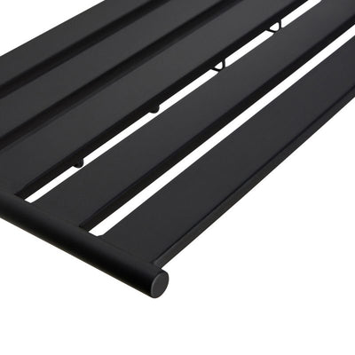 Black Hübsch Fusion Coatrack, modern accessory with hooks for hanging coats and accessories, wall-mounted design.