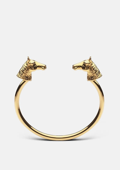 GTG Horse Cuff - Gold Plated by Skultuna