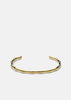 Gold plated Bambou Cuff bracelet by Skultuna, featuring sleek bamboo-inspired design and elegant accessory style.