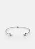 Silver plated Knot Cuff by Skultuna, a stylish accessory featuring a sleek, intertwined design perfect for elegant wristwear.