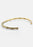 Gold plated Bambou cuff bracelet by Skultuna, featuring a sleek bamboo-inspired design in a stylish accessories image.