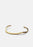 Chêne Raw Cuff - Gold Plated by Skultuna