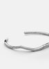 Chêne Raw Cuff - Silver Plated by Skultuna