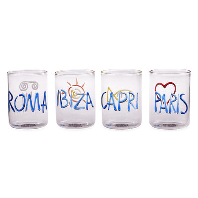 Jet Set Glassware Set by Jonathan Adler