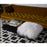 Reversible Nixon rug by Jonathan Adler in black, showcasing a stylish accessory with geometric patterns and plush texture.