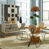 Brass giant horn accessory by Jonathan Adler, decorative object with a polished finish and bold design for home decor.