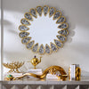 Brass giant horn decorative accessory by Jonathan Adler, showcasing a sleek, artistic horn-shaped sculpture on a neutral background.