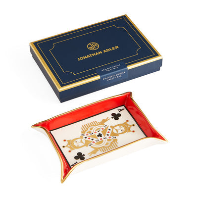 Vide-poches carré Dealer's Choice par Jonathan Adler