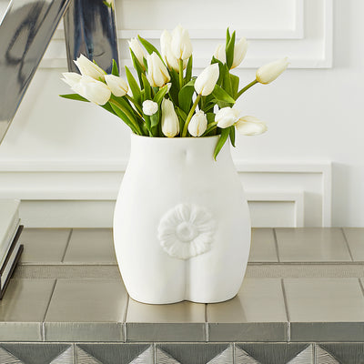 Elegant Edie Vase by Jonathan Adler, a stylish accessories piece with a modern design, perfect for decorative display.