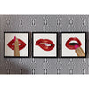 Décoration murale perlée Lipstick par Jonathan Adler