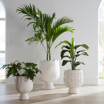 Jardinière en béton Jonathan Adler, modèle Osaka Puzzle