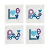 Peace & Love Cocktail Napkins by Jonathan Adler
