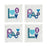 Peace & Love Cocktail Napkins by Jonathan Adler