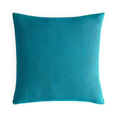 Coussin perlé Paon par Jonathan Adler