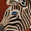 Coussin perlé Zèbre par Jonathan Adler