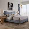 Lit King Size Chevron - Biarritz Ocean par Jonathan Adler