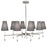 Brass Ventana Oval Chandelier by Jonathan Adler, elegant lighting fixture with curved design and modern style.