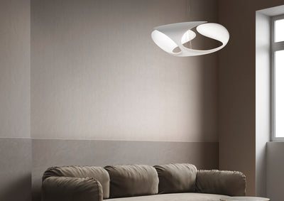KDLN Clover lighting fixture featuring a sleek, modern design with a circular shape and metallic finish.