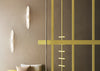 KDLN Shakti Wall lighting fixture with modern design, featuring sleek metal finish and integrated LED illumination for contemporary interiors.