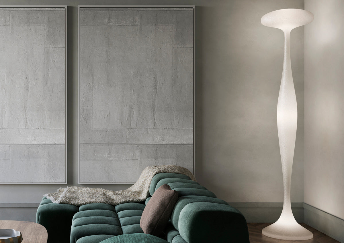 White E.T.A lighting fixture by KDLN with sleek modern design and adjustable arm, ideal for contemporary interior lighting.