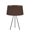 White KDLN Tripod Table lighting fixture with sleek tripod base and modern design.