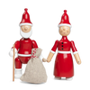 Kay Bojesen Christmas Santa Claus accessory in red and white, 7.7 inches tall, featuring festive holiday design.