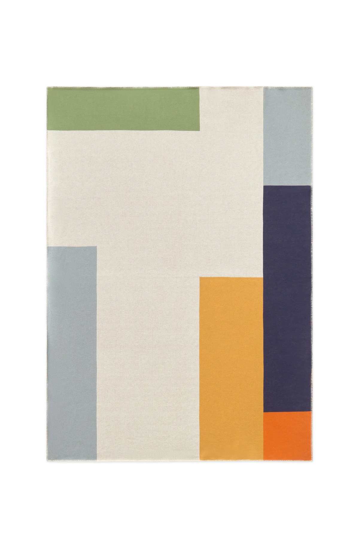 Colour Composition Knitted Blanket by Lorena Canals