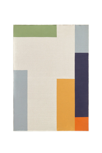 Colour Composition Knitted Blanket by Lorena Canals