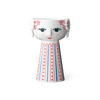 Eva Candle Holder by Bjørn Wiinblad, decorative ceramic accessory featuring colorful, artistic design with intricate patterns.