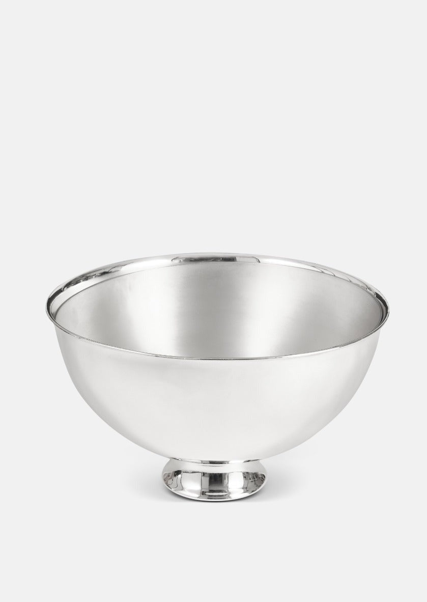 Silver plated Grand Belle wine cooler by Skultuna, showcasing elegant design and polished silver finish.