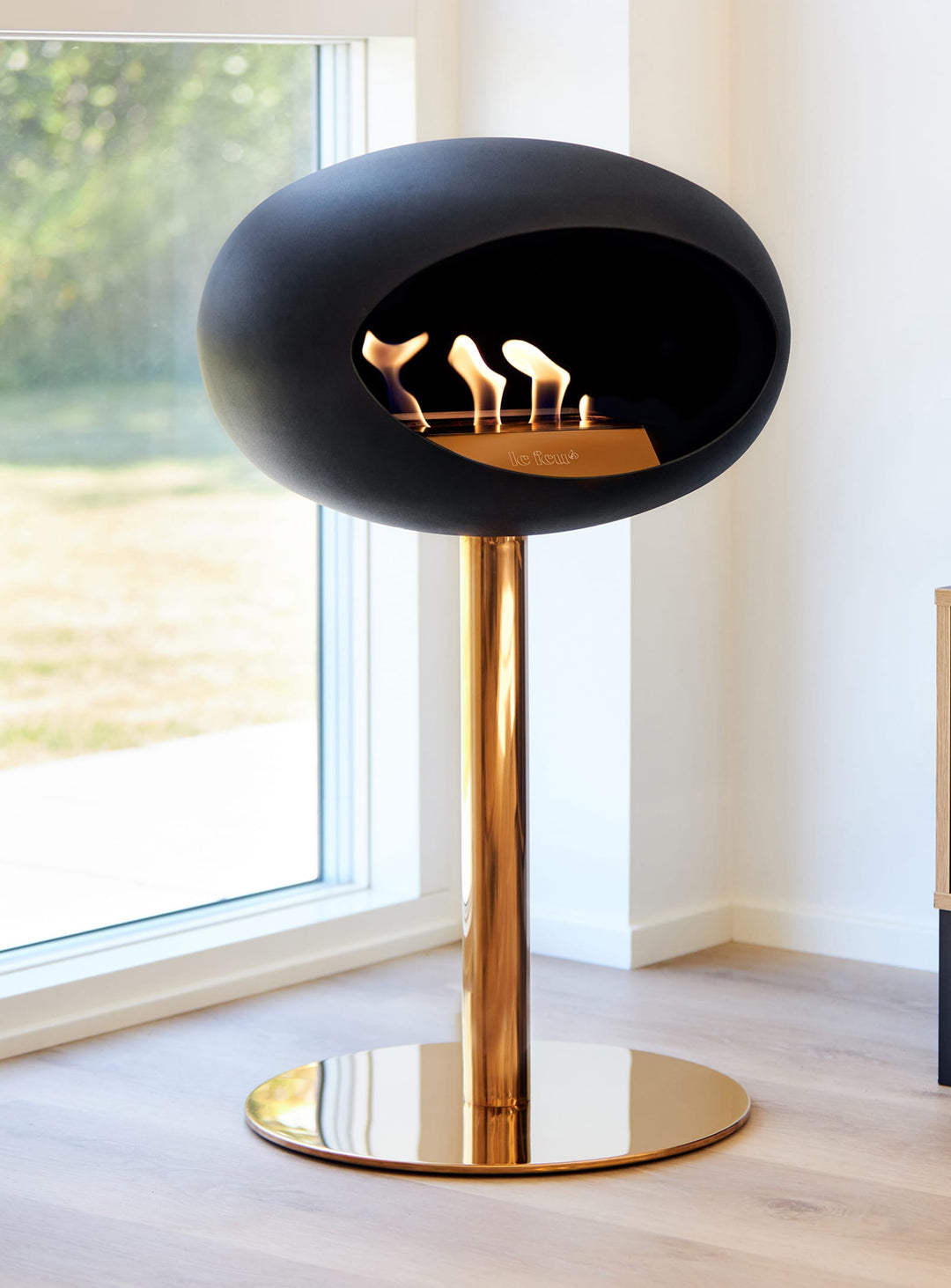Le Feu Steel Low Dome - Black by Le Feu
