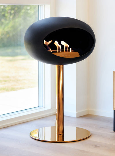 Le Feu Steel Low Dome - Black by Le Feu