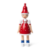 Christmas Lise, red/blue/white, H: 6.9" by Kay Bojesen