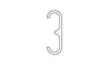 VM-001 Steel Outdoor House Numbers (Made in Canada) by LIXHT