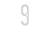 VM-001 Steel Outdoor House Numbers (Made in Canada) by LIXHT