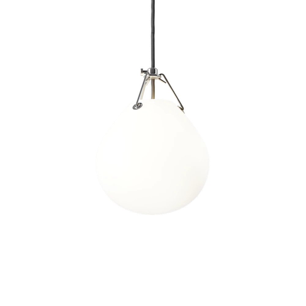 Louis Poulsen Moser lighting fixture with sleek, modern design, featuring a round shape and soft illumination.