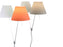 White Costanzina Wall Lamp by Luceplan, showcasing a sleek modern lighting fixture mounted on a wall.