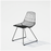 Black Lucy Chair by Bend Goods, modern seating with sleek metal frame and minimalist design, perfect for contemporary interiors.